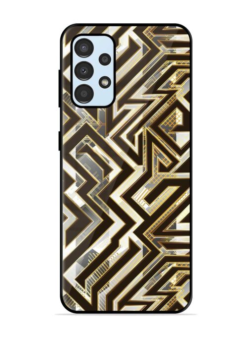 Technology Geometric Seamless Glossy Metal Phone Cover for Samsung Galaxy A33 (5G) Zapvi