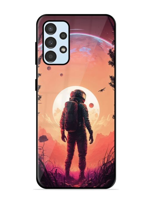 Red Sky At Morning Glossy Metal Phone Cover for Samsung Galaxy A33 (5G) Zapvi