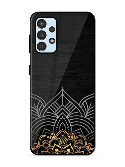 Decorative Golden Pattern Glossy Metal Phone Cover for Samsung Galaxy A33 (5G) Zapvi