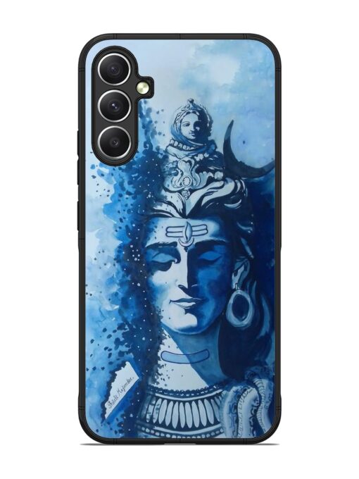 Shiv Art Glossy Metal Phone Cover for Samsung Galaxy A34 (5G)