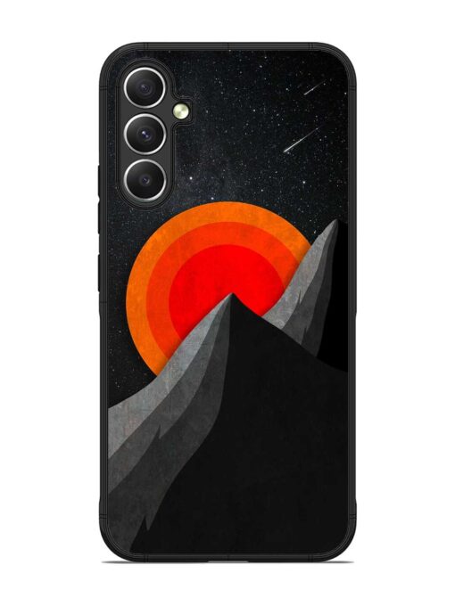 Black Mountain Glossy Metal Phone Cover for Samsung Galaxy A34 (5G)