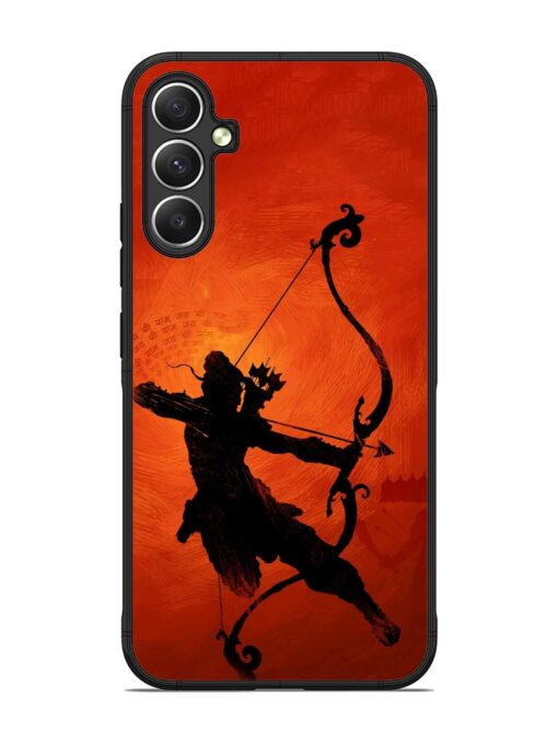 Illustration Lord Rama Glossy Metal Phone Cover for Samsung Galaxy A34 (5G)