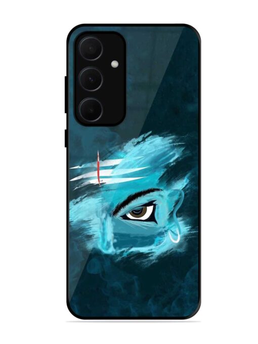 Lord Shiva Glossy Metal Phone Cover for Samsung Galaxy A35 (5G) Zapvi