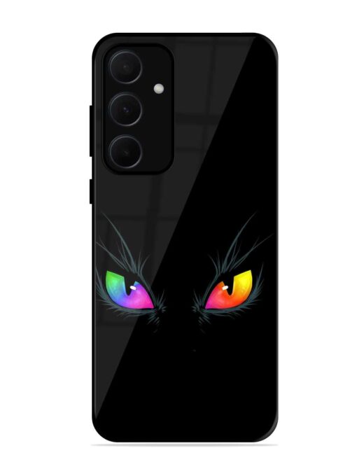 Cat Eyes Glossy Metal Phone Cover for Samsung Galaxy A35 (5G) Zapvi