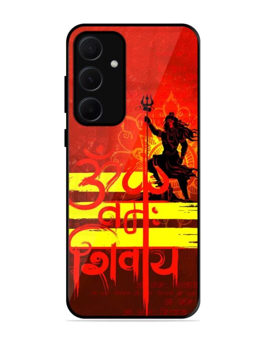 Illustration Lord Shiva Glossy Metal TPU Phone Cover for Samsung Galaxy A35 (5G)