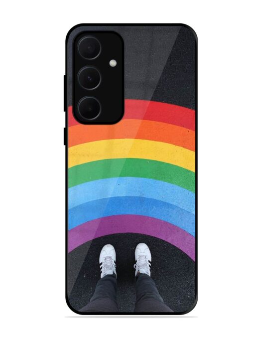 Legs Rainbow Glossy Metal TPU Phone Cover for Samsung Galaxy A35 (5G)