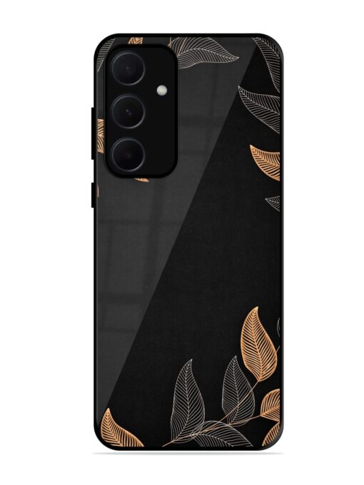 Foliage Art Glossy Metal Phone Cover for Samsung Galaxy A35 (5G) Zapvi