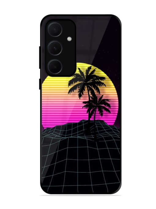 Coconut Vector Glossy Metal Phone Cover for Samsung Galaxy A35 (5G) Zapvi