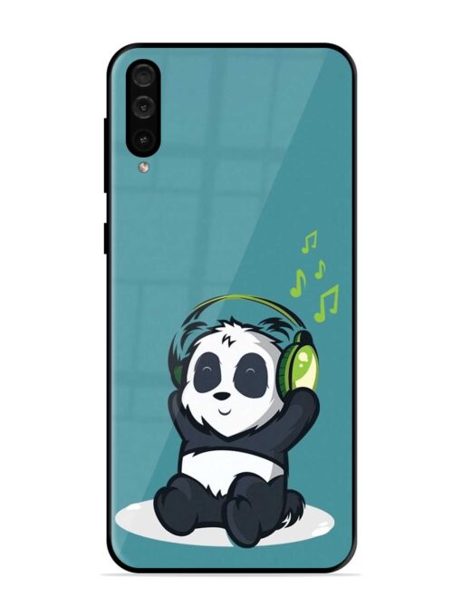 Music Panda Glossy Metal Phone Cover for Samsung Galaxy A50