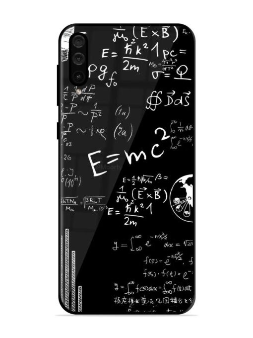 E=Mc2 Mass?Energy Equivalence Glossy Metal Phone Cover for Samsung Galaxy A50 Zapvi