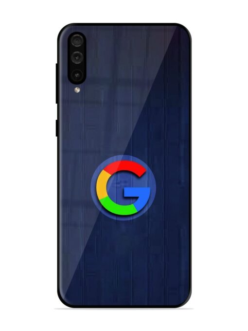 Google Logo Printed Glossy Metal TPU Phone Cover for Samsung Galaxy A50