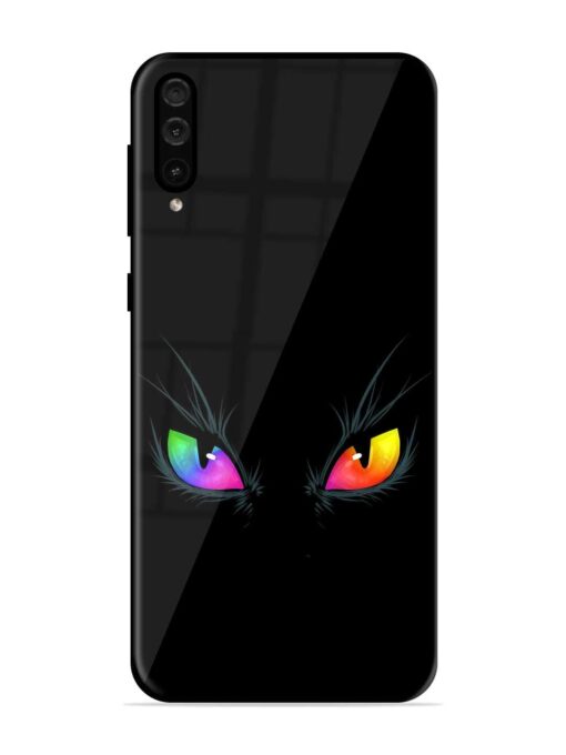 Cat Eyes Glossy Metal Phone Cover for Samsung Galaxy A50 Zapvi