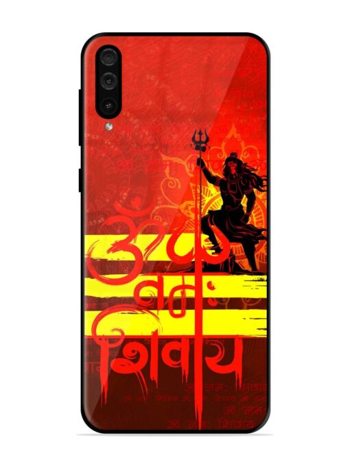 Illustration Lord Shiva Glossy Metal TPU Phone Cover for Samsung Galaxy A50