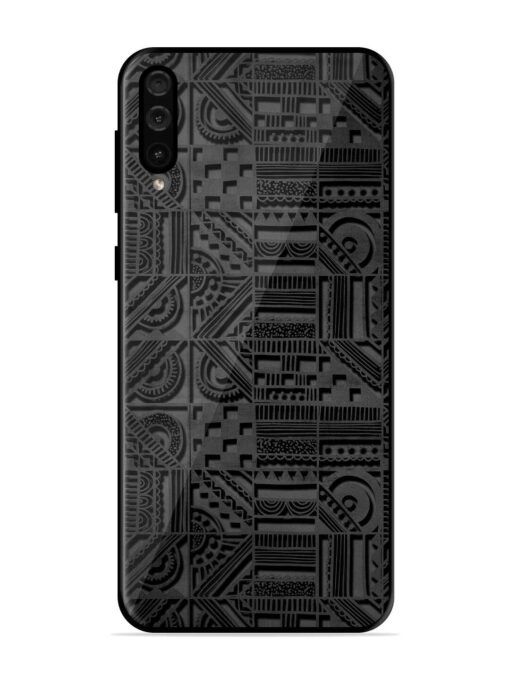 Seamless Pattern Glossy Metal Phone Cover for Samsung Galaxy A50