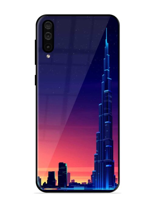 Burj Khalifa Abstract Glossy Metal Phone Cover for Samsung Galaxy A50 Zapvi