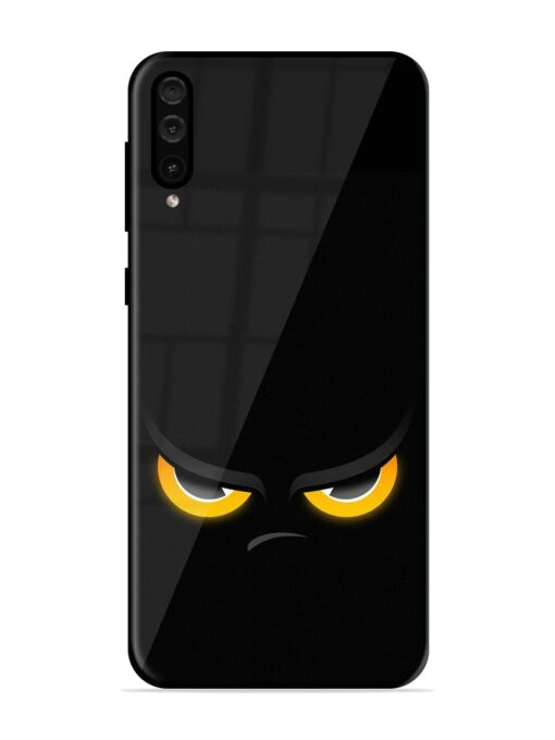 Scary Yellow Eye Glossy Metal TPU Phone Cover for Samsung Galaxy A50