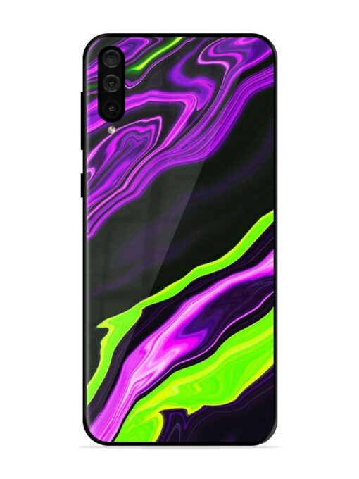 Bright Fluid Violet Glossy Metal Phone Cover for Samsung Galaxy A50 Zapvi