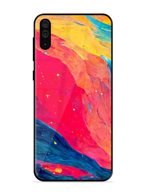 Starry Night Glossy Metal Phone Cover for Samsung Galaxy A50