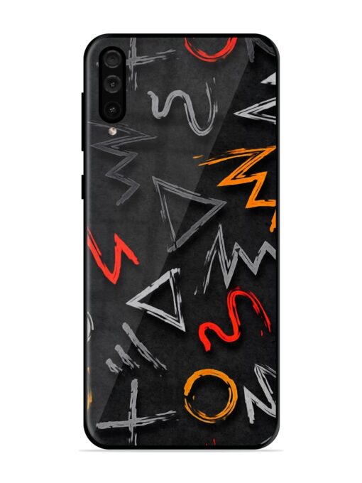 Grungy Graffiti Glossy Metal Phone Cover for Samsung Galaxy A50