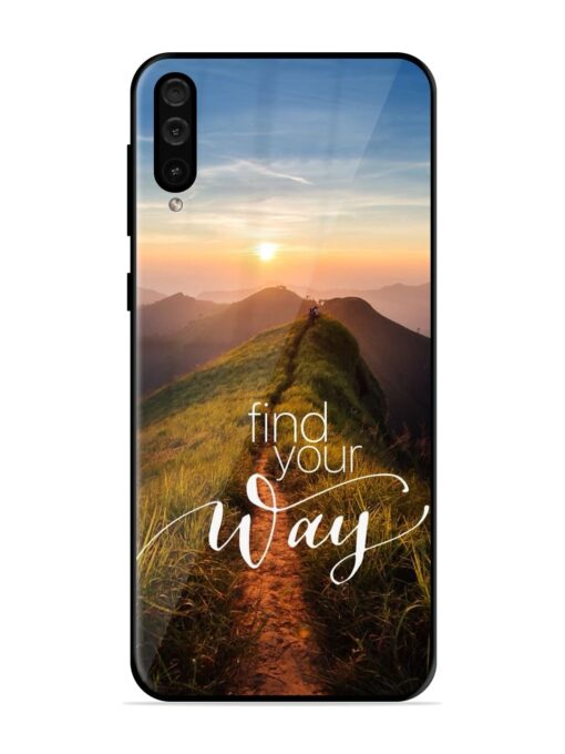 Find Your Way Glossy Metal Phone Cover for Samsung Galaxy A50