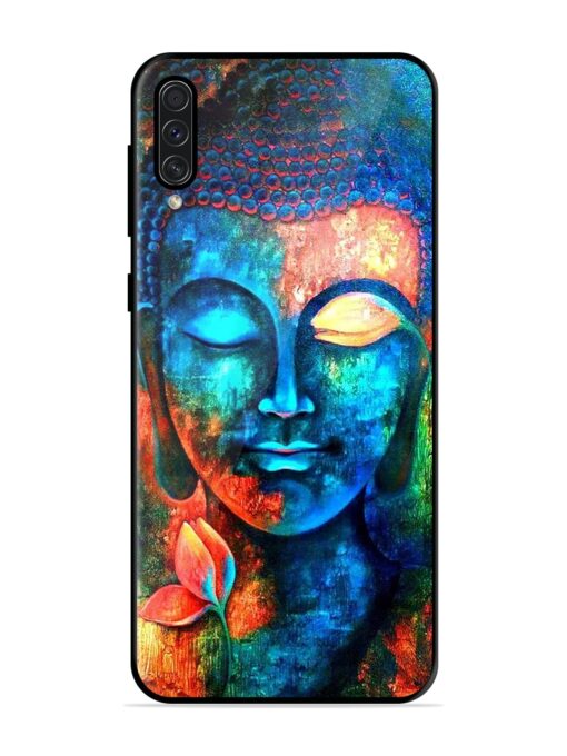 Buddha Painting Glossy Metal Phone Cover for Samsung Galaxy A50S Zapvi