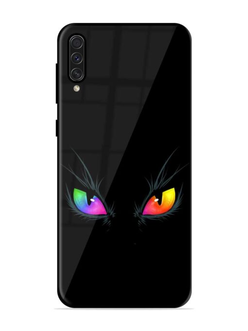 Cat Eyes Glossy Metal Phone Cover for Samsung Galaxy A50S Zapvi