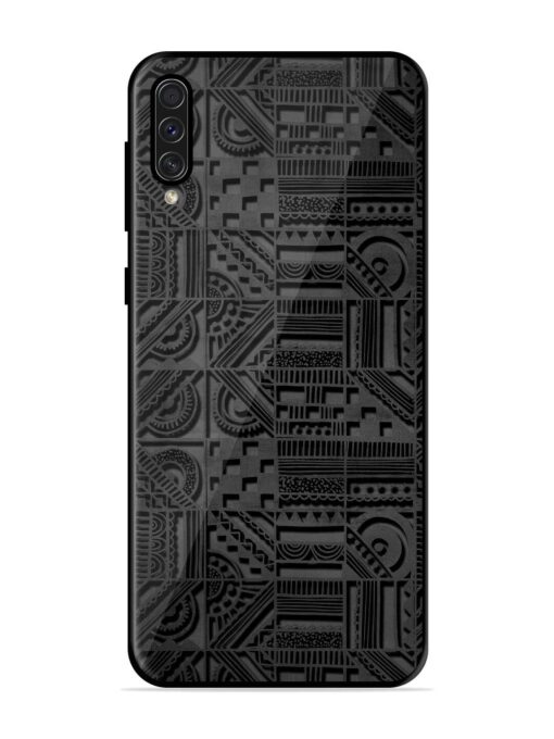 Seamless Pattern Glossy Metal Phone Cover for Samsung Galaxy A50S