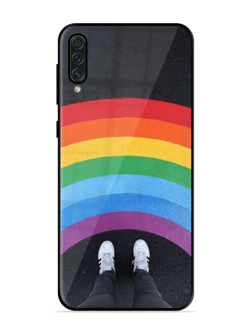 Legs Rainbow Glossy Metal TPU Phone Cover for Samsung Galaxy A50S Zapvi