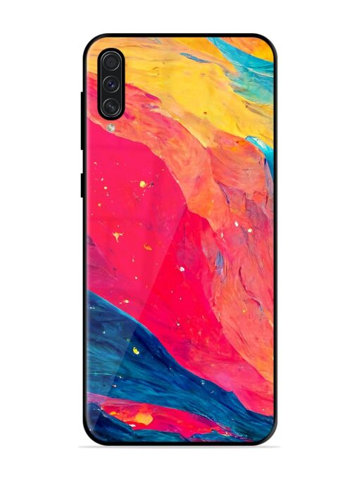 Starry Night Glossy Metal Phone Cover for Samsung Galaxy A50S Zapvi