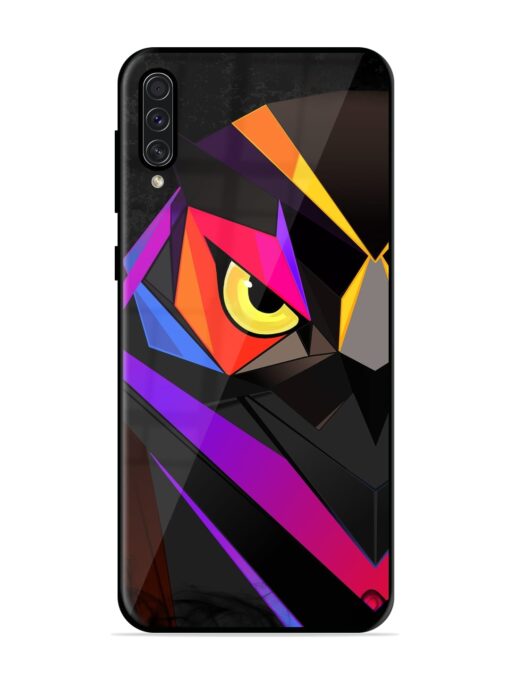 Wpap Owl Glossy Metal Phone Cover for Samsung Galaxy A50S Zapvi