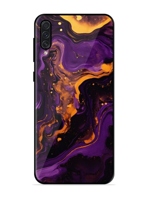 Painting Of A Purple Glossy Metal Phone Cover for Samsung Galaxy A50S