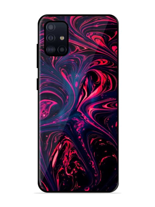 Abstract Background Glossy Metal Phone Cover for Samsung Galaxy A51 Zapvi