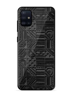 Seamless Pattern Glossy Metal Phone Cover for Samsung Galaxy A51