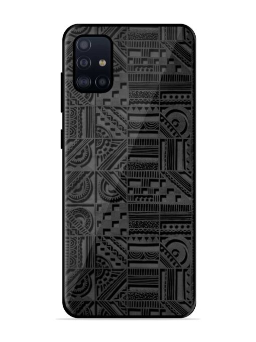 Seamless Pattern Glossy Metal Phone Cover for Samsung Galaxy A51 Zapvi