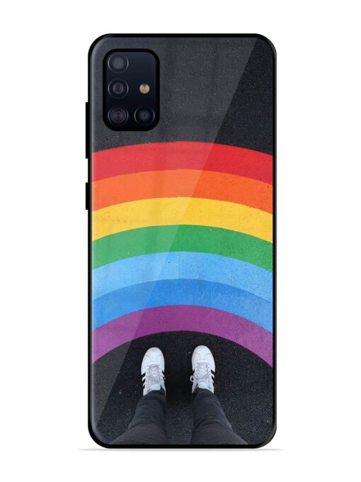 Legs Rainbow Glossy Metal TPU Phone Cover for Samsung Galaxy A51 Zapvi