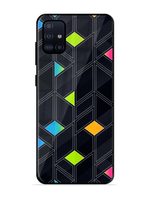 Abstract Mosaic Seamless Glossy Metal Phone Cover for Samsung Galaxy A51 Zapvi