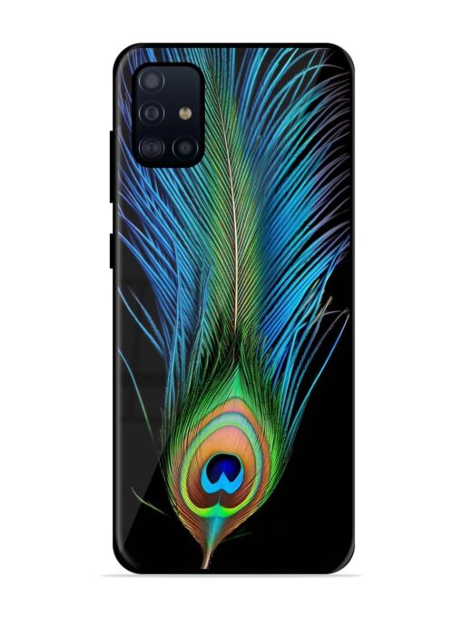 Peacock Feather Glossy Metal TPU Phone Cover for Samsung Galaxy A51 Zapvi