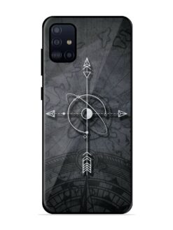 Lighting Cross Glossy Metal Phone Cover for Samsung Galaxy A51