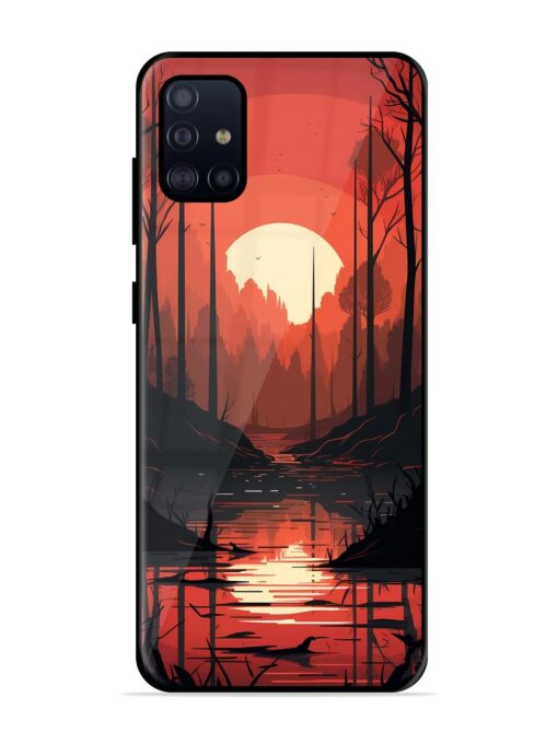 Natural Landscape Glossy Metal Phone Cover for Samsung Galaxy A51 Zapvi