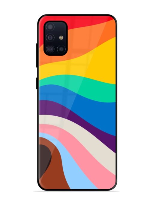 Minimal Pride Art Glossy Metal Phone Cover for Samsung Galaxy A51 Zapvi