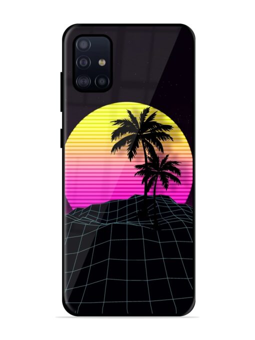 Coconut Vector Glossy Metal Phone Cover for Samsung Galaxy A51 Zapvi