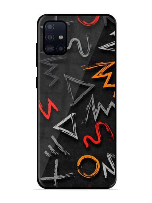 Grungy Graffiti Glossy Metal Phone Cover for Samsung Galaxy A51 Zapvi