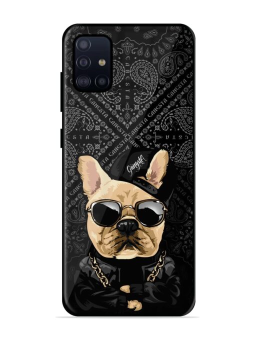 Gangsta Cool Sunmetales Dog Glossy Metal Phone Cover for Samsung Galaxy A51 Zapvi