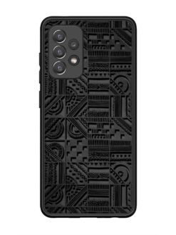 Seamless Pattern Glossy Metal Phone Cover for Samsung Galaxy A52 (5G)