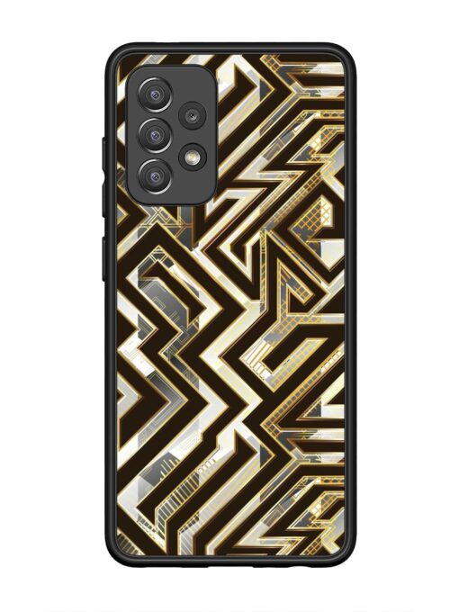 Technology Geometric Seamless Glossy Metal Phone Cover for Samsung Galaxy A52 (5G)