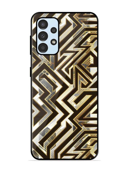 Technology Geometric Seamless Glossy Metal Phone Cover for Samsung Galaxy A52S (5G) Zapvi