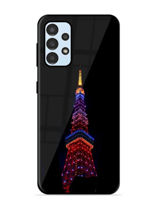 Eiffel Tower Night View Glossy Metal Phone Cover for Samsung Galaxy A52S (5G) Zapvi