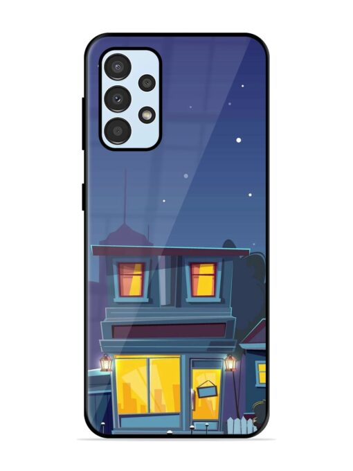 Vector Night House Glossy Metal Phone Cover for Samsung Galaxy A52S (5G) Zapvi