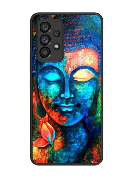 Buddha Painting Glossy Metal Phone Cover for Samsung Galaxy A53 (5G) Zapvi