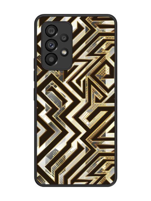 Technology Geometric Seamless Glossy Metal Phone Cover for Samsung Galaxy A53 (5G)